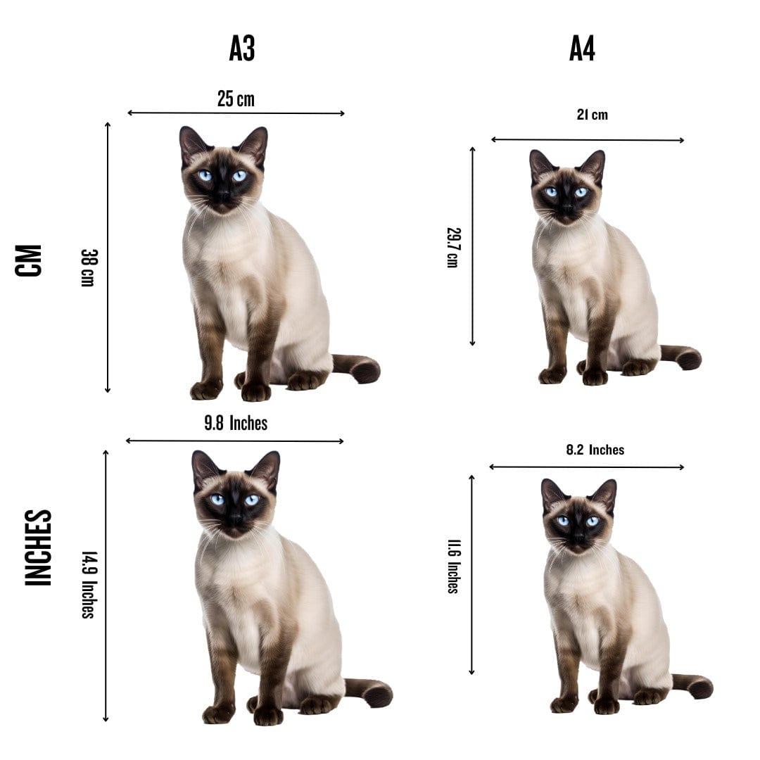 Animal Jigsaw Puzzle > Wooden Jigsaw Puzzle > Jigsaw Puzzle Siamese Cat - Jigsaw Puzzle