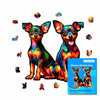 Animal Jigsaw Puzzle > Wooden Jigsaw Puzzle > Jigsaw Puzzle A4 Twin Miniature Pinscher Dog - Jigsaw Puzzle