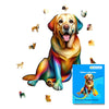 Animal Jigsaw Puzzle > Wooden Jigsaw Puzzle > Jigsaw Puzzle A4 Yellow Labrador Dog - Jigsaw Puzzle