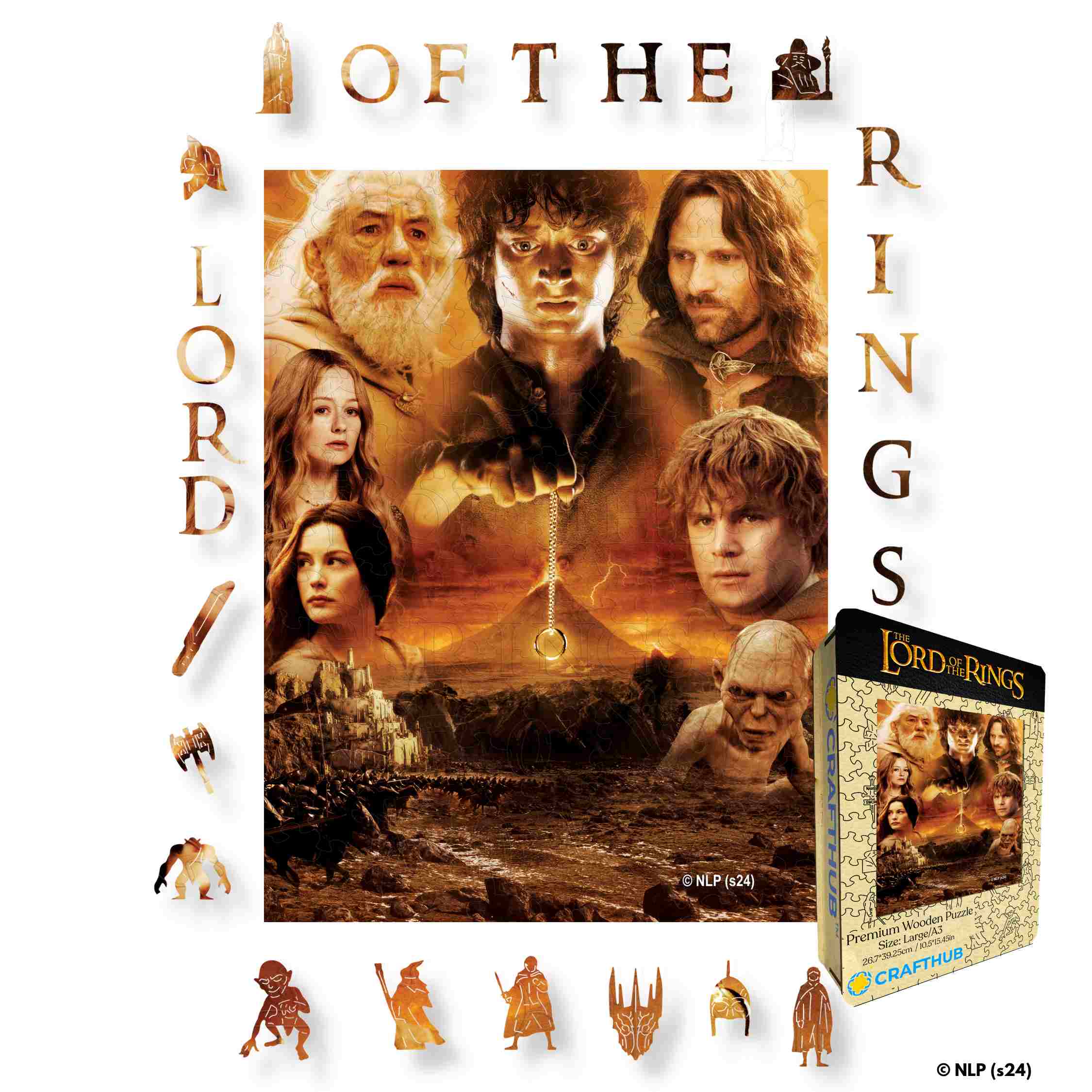 Animal Jigsaw Puzzle > Wooden Jigsaw Puzzle > Jigsaw Puzzle The Lord of the Rings - Wooden Jigsaw Puzzle